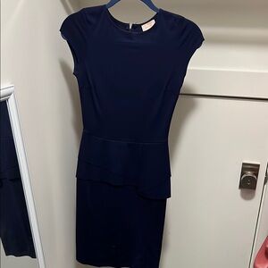 Comfortable and Professional Navy Blue Dress